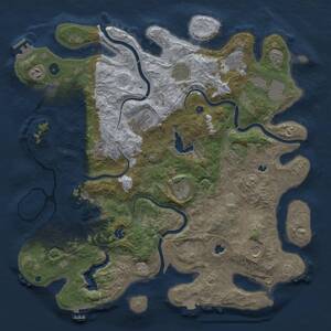 Thumbnail Rust Map: Procedural Map, Size: 4500, Seed: 1526778806, 17 Monuments