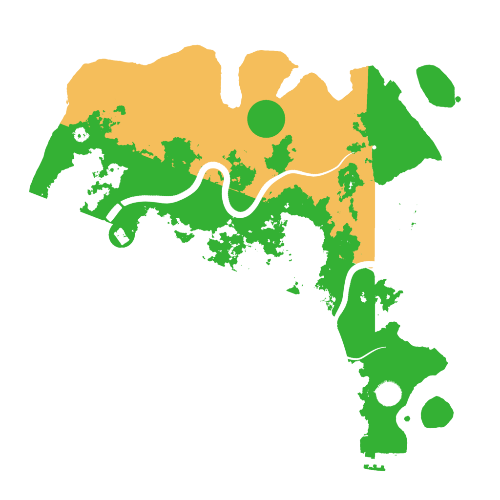 Biome Rust Map: Procedural Map, Size: 3500, Seed: 452300