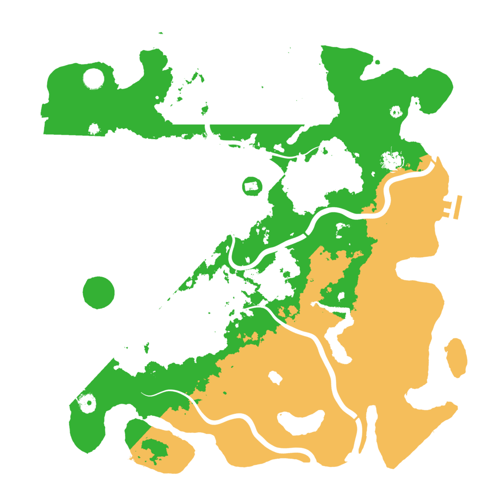Biome Rust Map: Procedural Map, Size: 4200, Seed: 1217809093