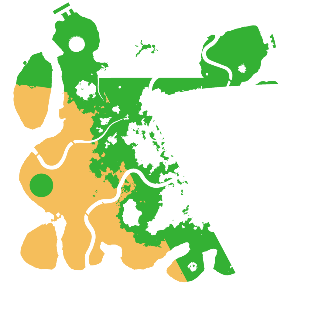 Biome Rust Map: Procedural Map, Size: 3500, Seed: 836155311