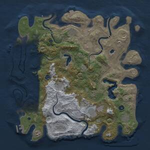 Thumbnail Rust Map: Procedural Map, Size: 4250, Seed: 801106600, 17 Monuments