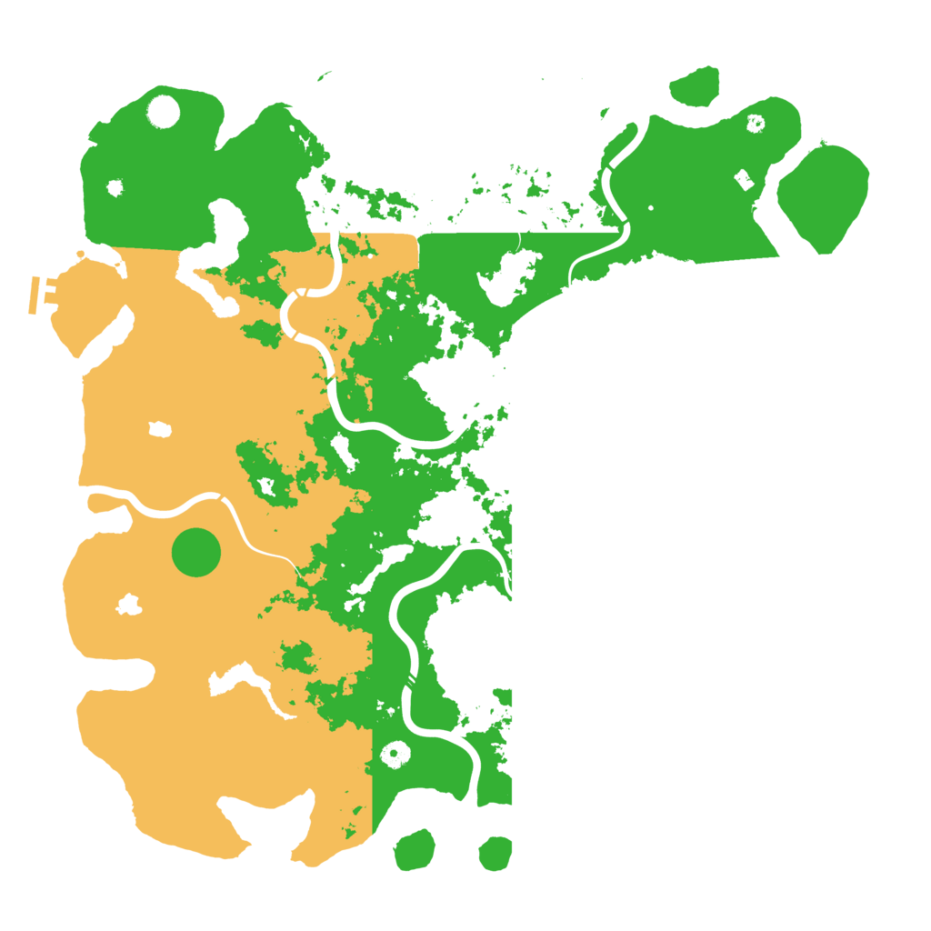 Biome Rust Map: Procedural Map, Size: 5000, Seed: 52853