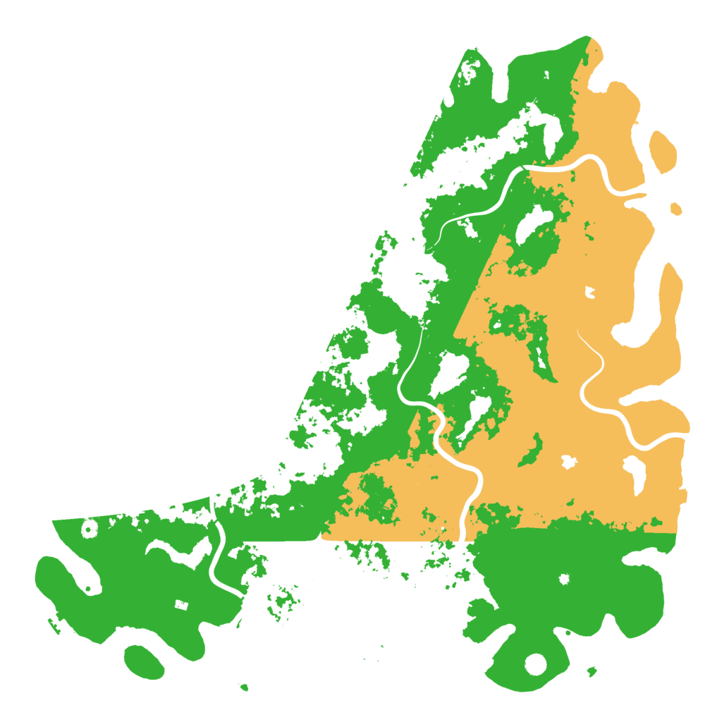 Biome Rust Map: Procedural Map, Size: 6000, Seed: 1945