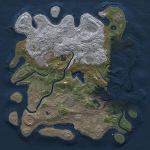 Thumbnail Rust Map: Procedural Map, Size: 4250, Seed: 1168729374, 17 Monuments