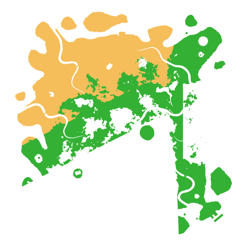 Biome Rust Map: Procedural Map, Size: 4500, Seed: 1270285137