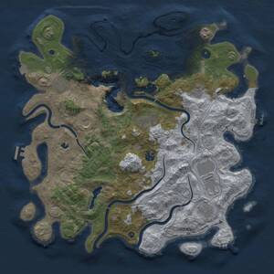 Thumbnail Rust Map: Procedural Map, Size: 4250, Seed: 1390884368, 15 Monuments
