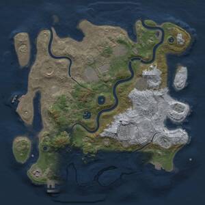 Thumbnail Rust Map: Procedural Map, Size: 3700, Seed: 1470370041, 14 Monuments