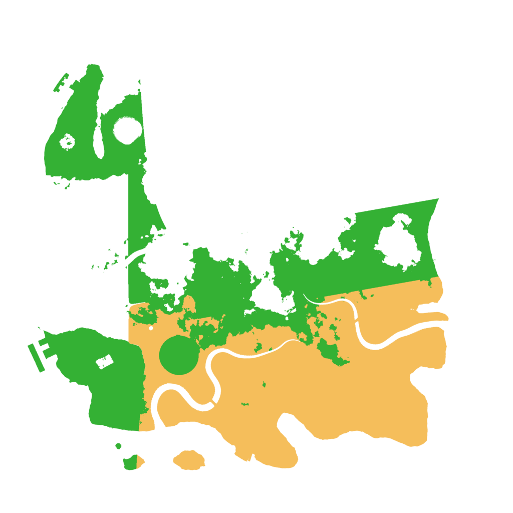 Biome Rust Map: Procedural Map, Size: 3500, Seed: 1282639492