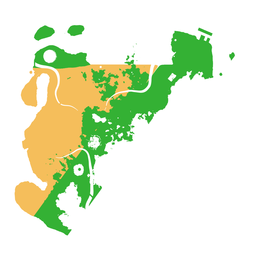 Biome Rust Map: Procedural Map, Size: 3500, Seed: 700532900