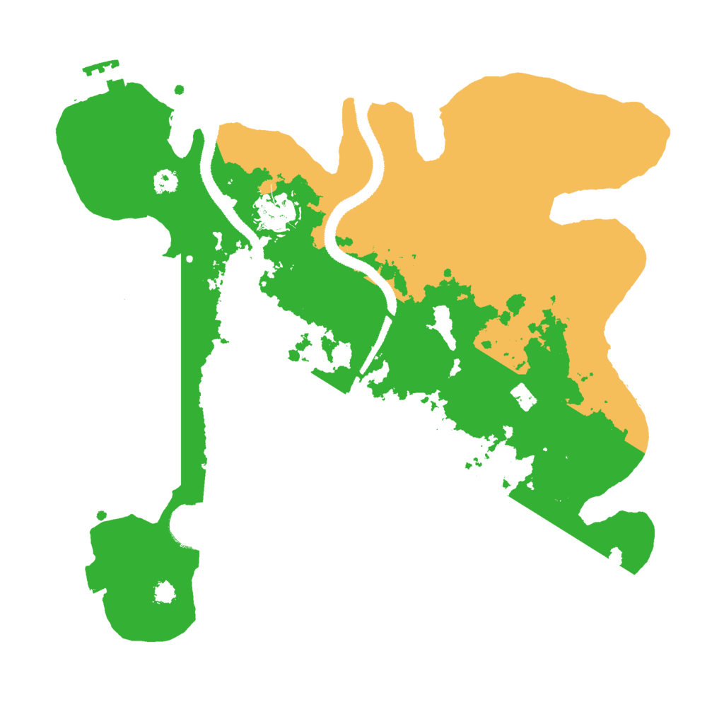 Biome Rust Map: Procedural Map, Size: 3000, Seed: 12308