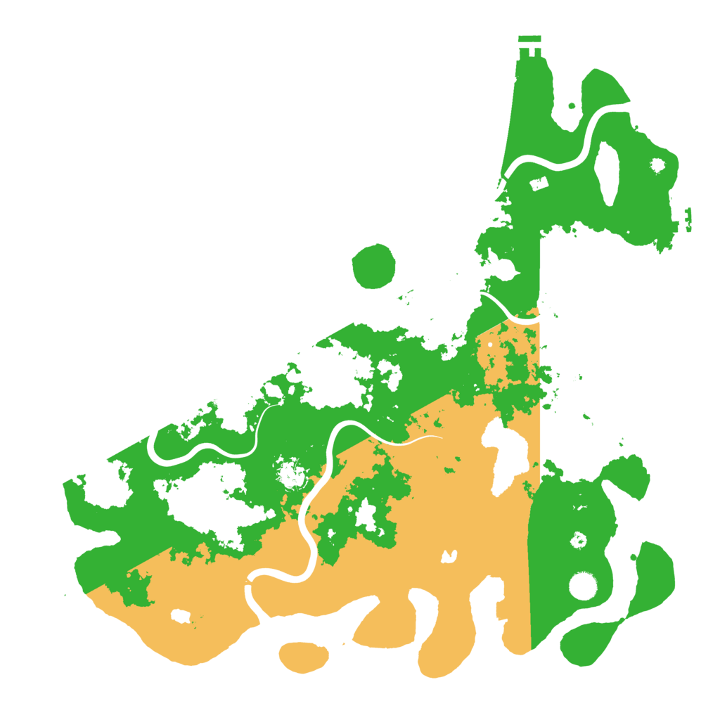 Biome Rust Map: Procedural Map, Size: 4500, Seed: 416476038