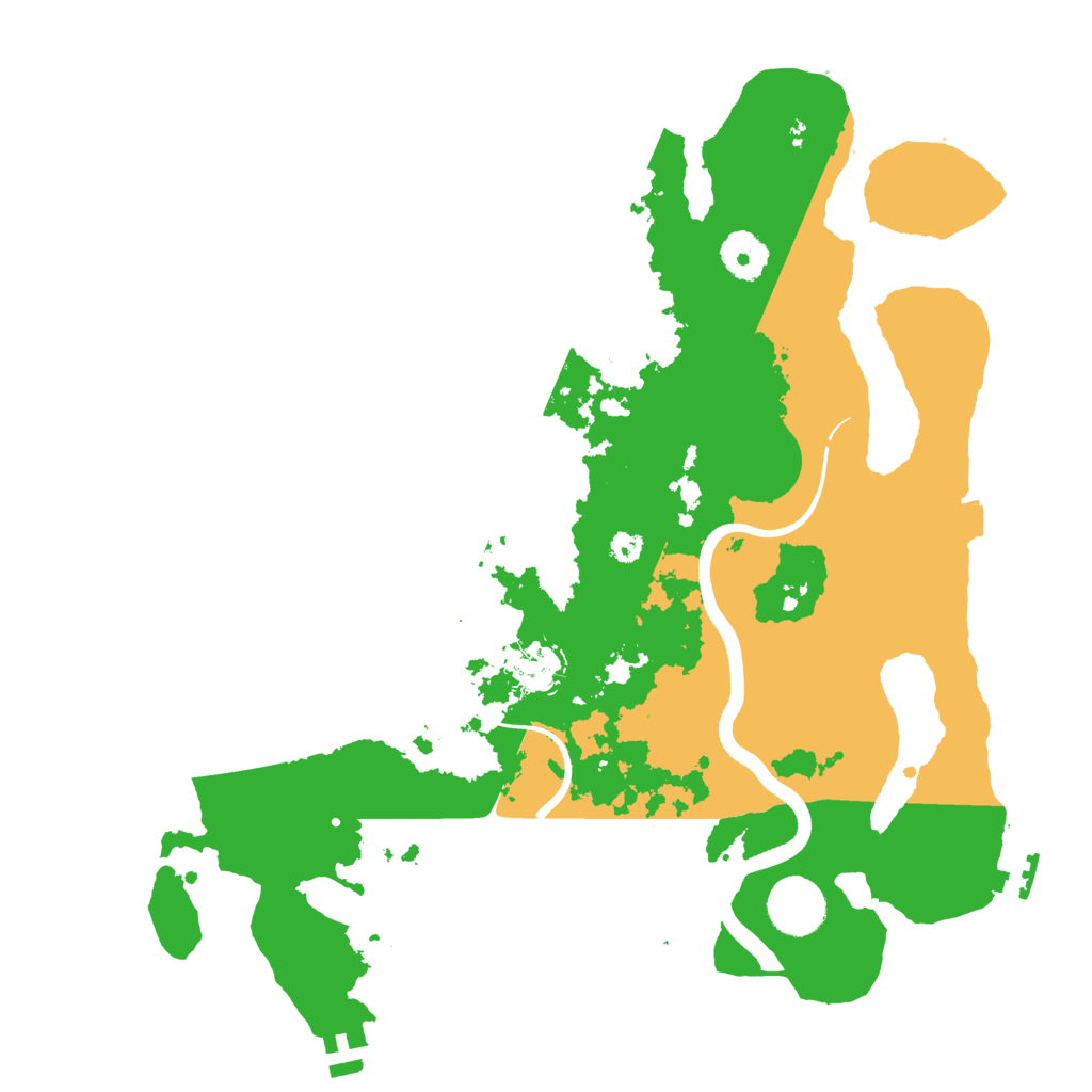 Biome Rust Map: Procedural Map, Size: 3500, Seed: 51813899