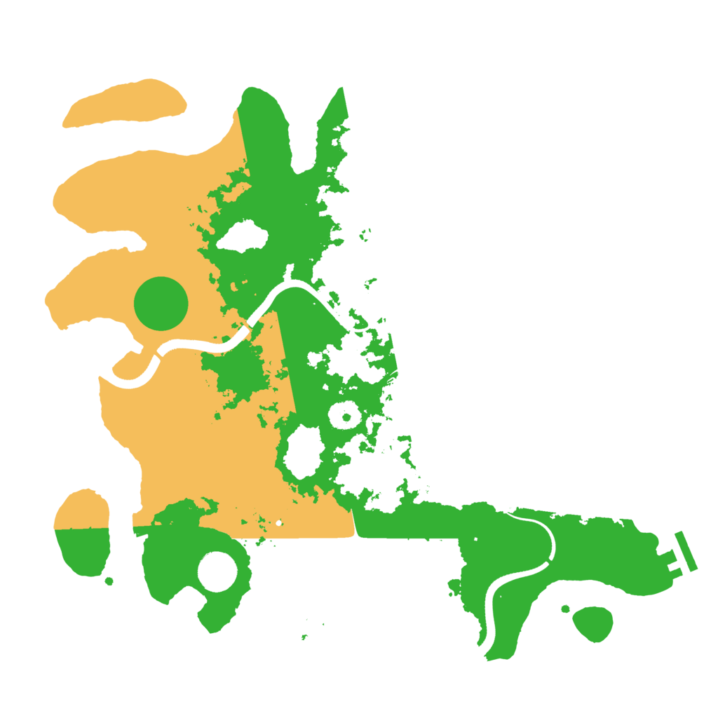 Biome Rust Map: Procedural Map, Size: 3500, Seed: 64946917