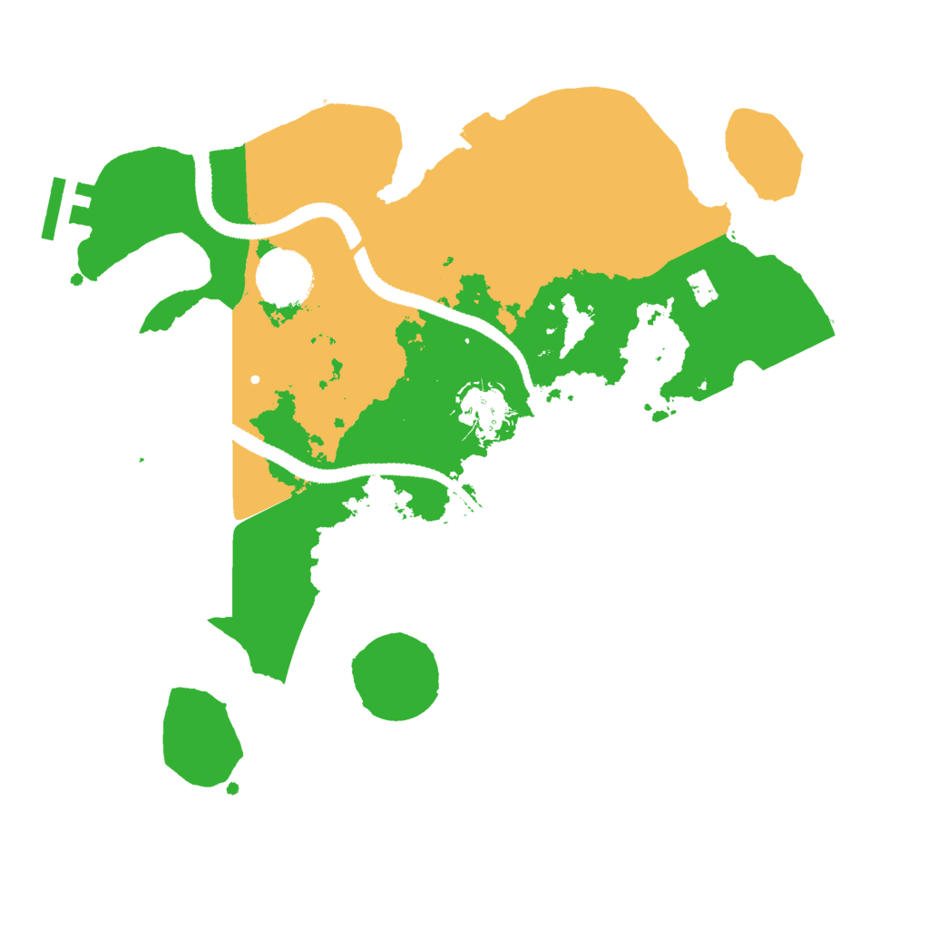 Biome Rust Map: Procedural Map, Size: 3000, Seed: 55989322