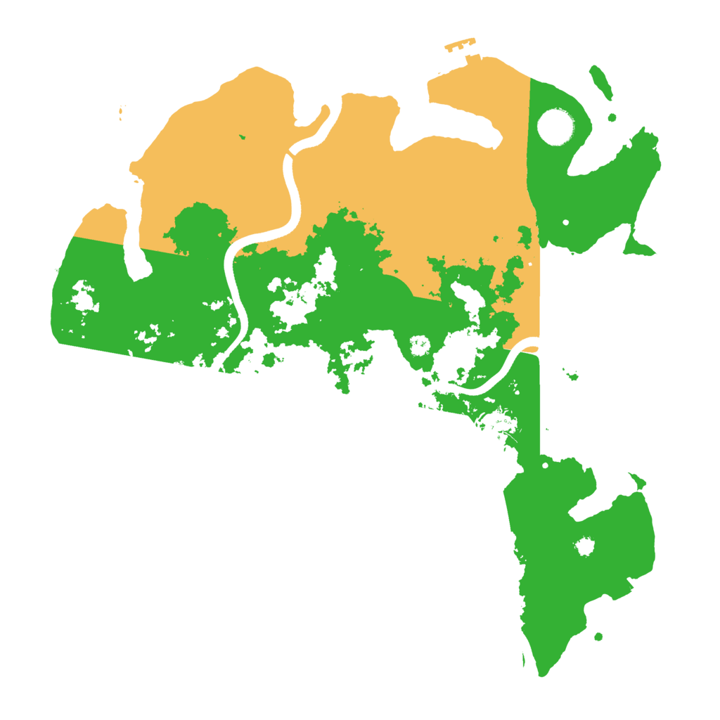 Biome Rust Map: Procedural Map, Size: 3500, Seed: 1927219328