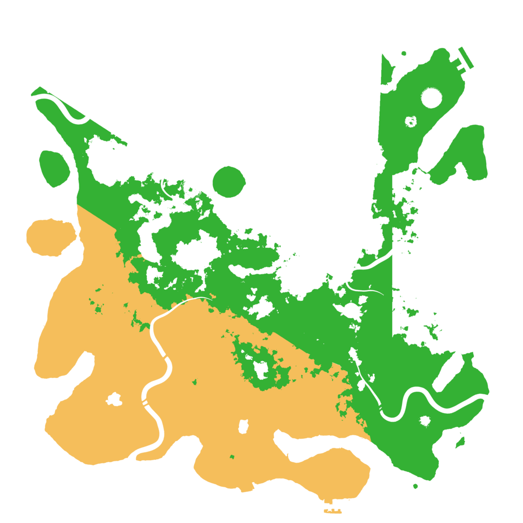 Biome Rust Map: Procedural Map, Size: 4500, Seed: 1279299452