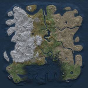 Thumbnail Rust Map: Procedural Map, Size: 4500, Seed: 1220187134, 16 Monuments