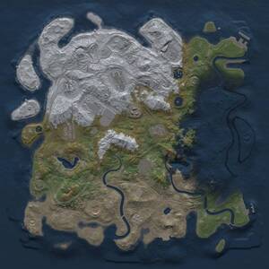 Thumbnail Rust Map: Procedural Map, Size: 4250, Seed: 1282133075, 17 Monuments