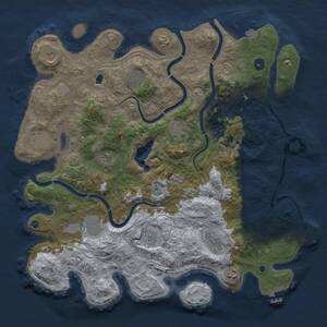 Thumbnail Rust Map: Procedural Map, Size: 4250, Seed: 2133992799, 17 Monuments
