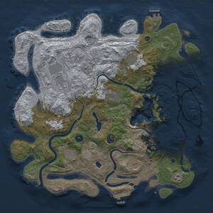 Thumbnail Rust Map: Procedural Map, Size: 4250, Seed: 1176845328, 15 Monuments
