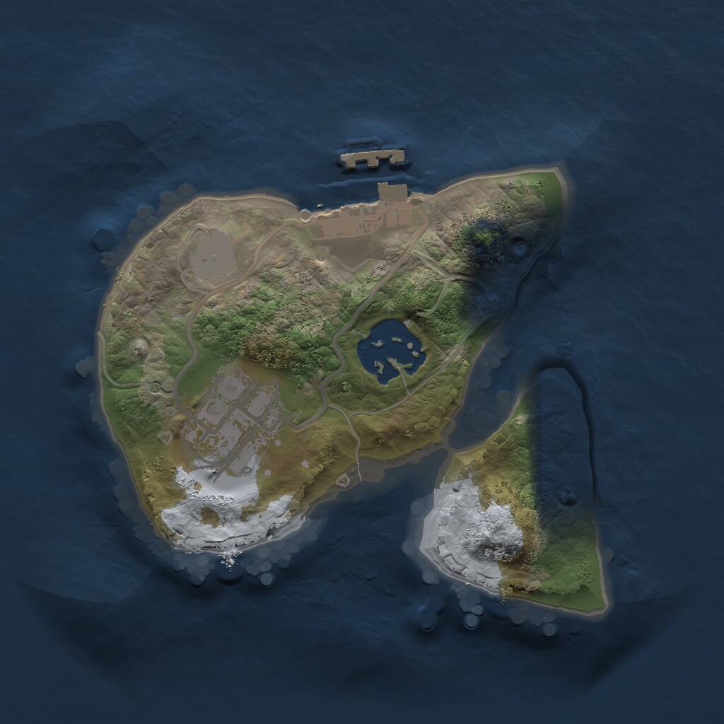 Rust Map: Procedural Map, Size: 1750, Seed: 637821788, 4 Monuments