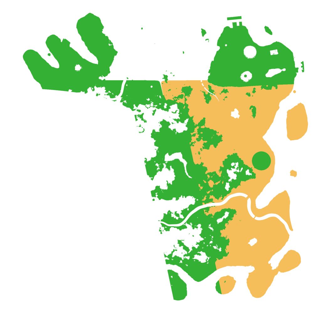 Biome Rust Map: Procedural Map, Size: 4500, Seed: 255208468