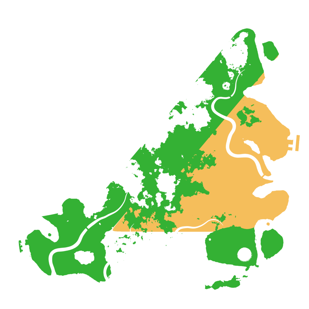 Biome Rust Map: Procedural Map, Size: 3900, Seed: 14182