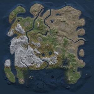Thumbnail Rust Map: Procedural Map, Size: 4250, Seed: 1113872735, 14 Monuments
