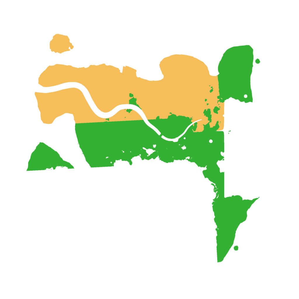 Biome Rust Map: Procedural Map, Size: 2500, Seed: 3603157