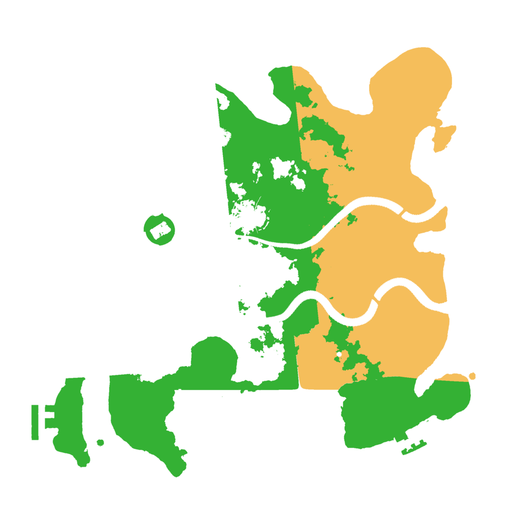 Biome Rust Map: Procedural Map, Size: 3000, Seed: 5090