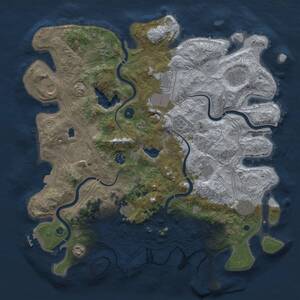 Thumbnail Rust Map: Procedural Map, Size: 4250, Seed: 1200464582, 17 Monuments