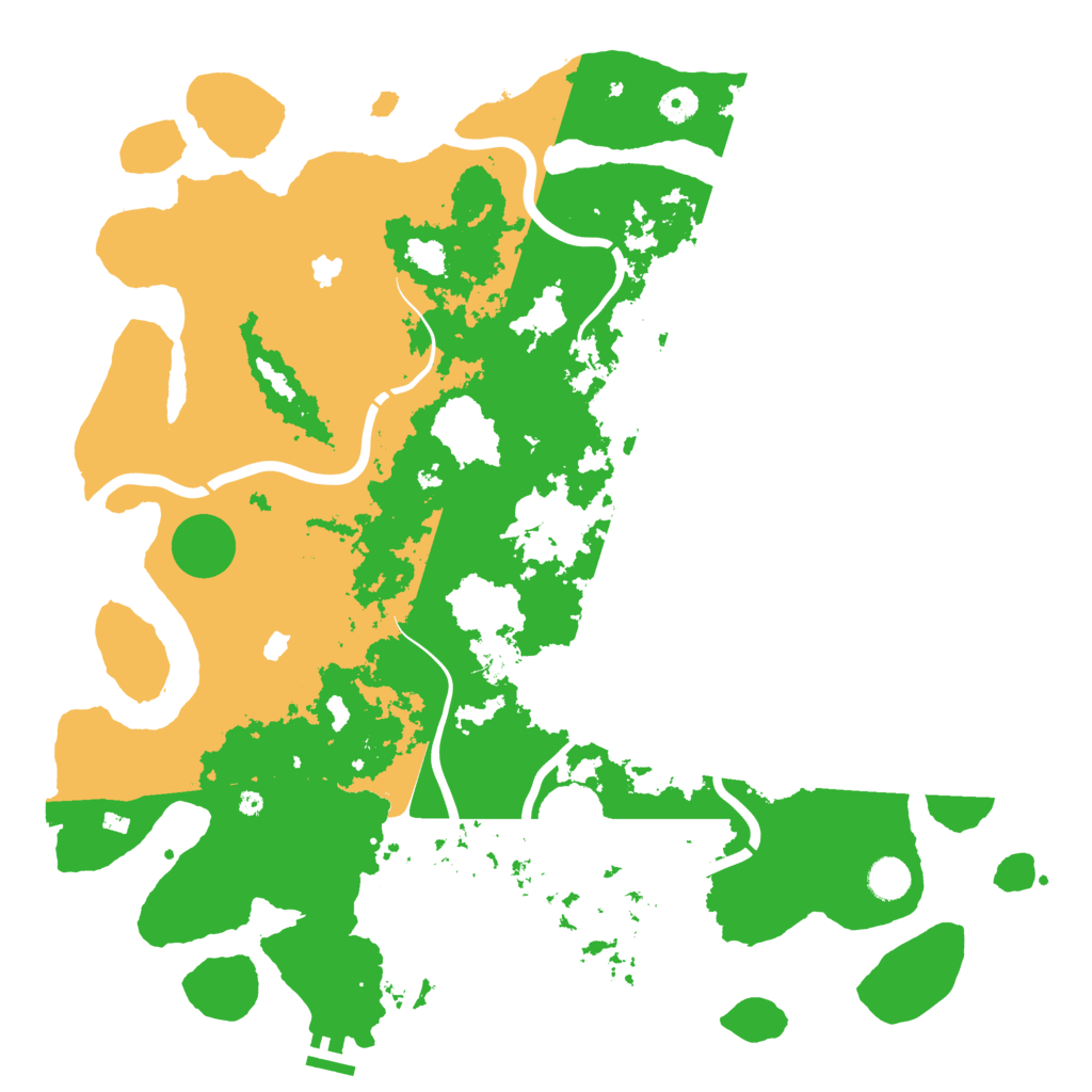 Biome Rust Map: Procedural Map, Size: 4500, Seed: 1342666108