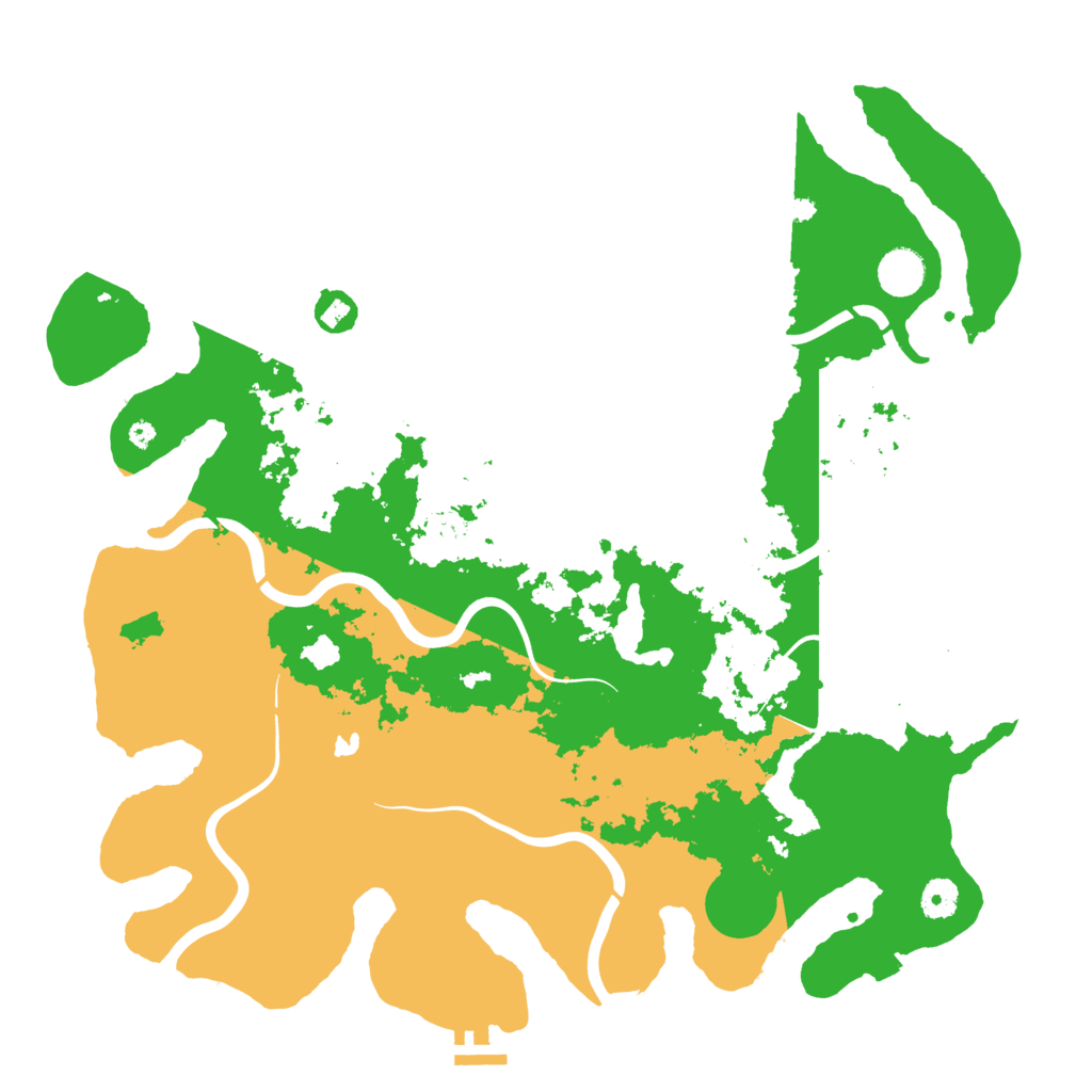 Biome Rust Map: Procedural Map, Size: 4200, Seed: 1276661488