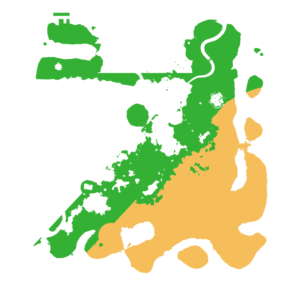 Biome Rust Map: Procedural Map, Size: 3600, Seed: 520574