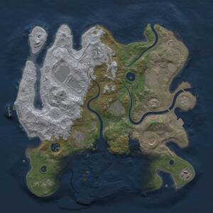 Thumbnail Rust Map: Procedural Map, Size: 3500, Seed: 741780946, 15 Monuments