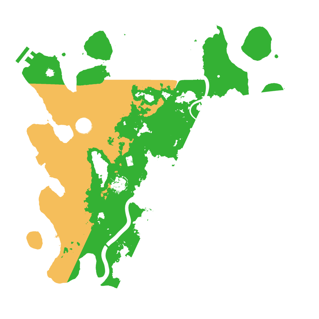 Biome Rust Map: Procedural Map, Size: 3500, Seed: 380195854