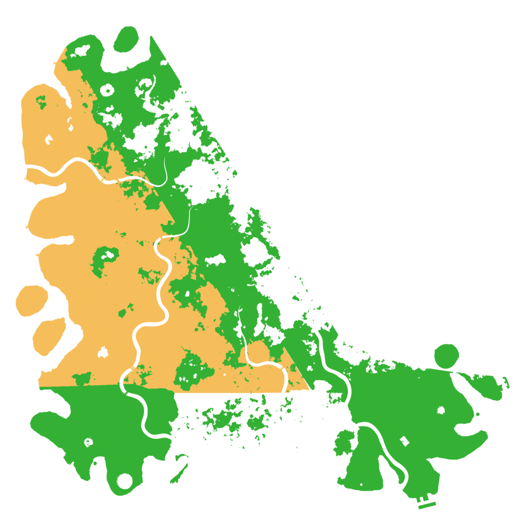 Biome Rust Map: Procedural Map, Size: 6000, Seed: 954790592