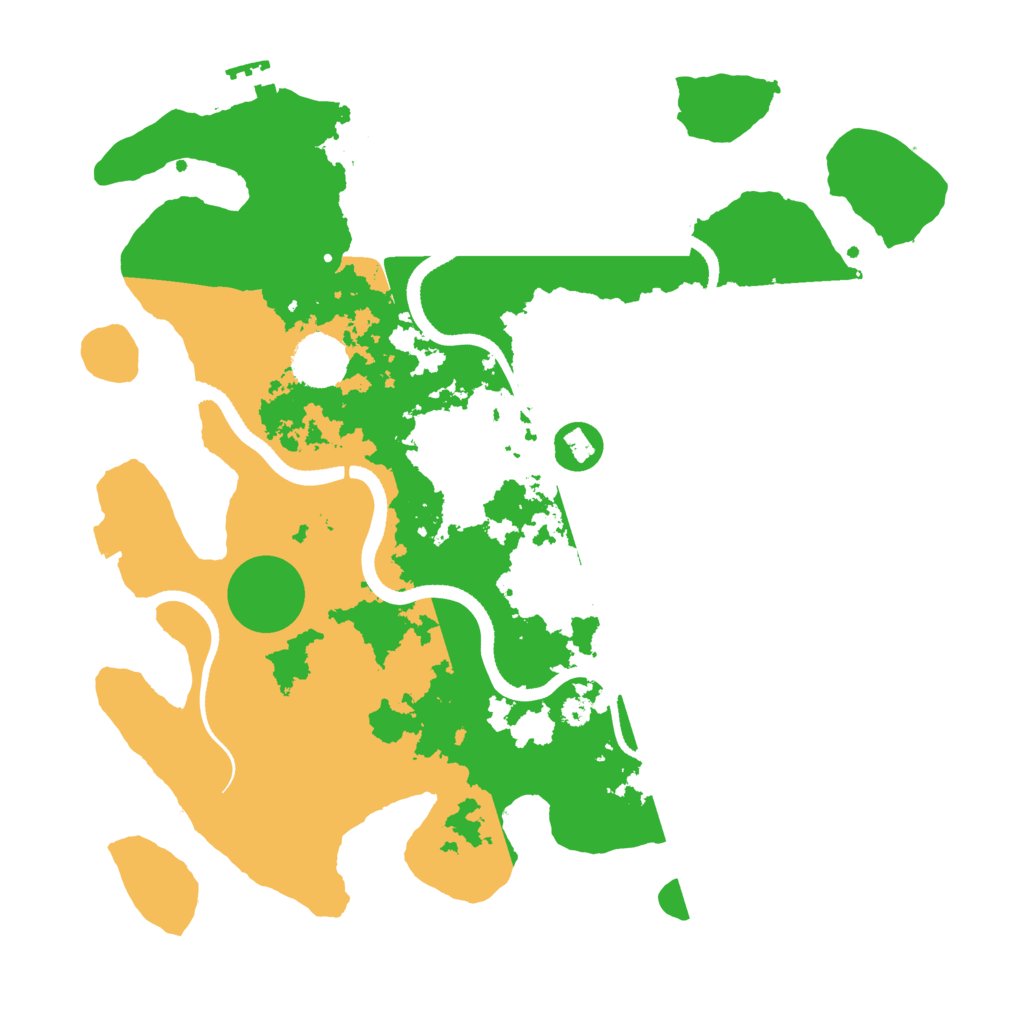 Biome Rust Map: Procedural Map, Size: 3500, Seed: 1987811