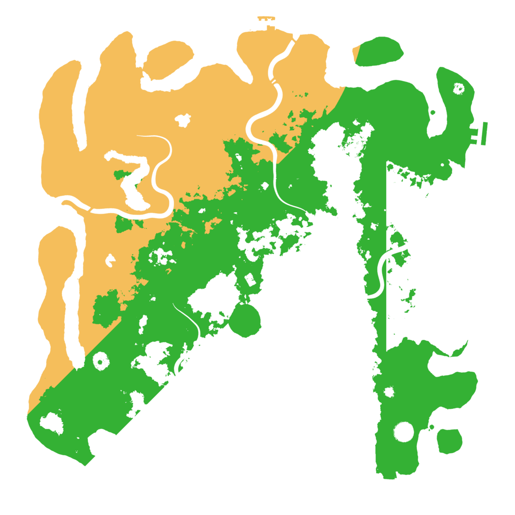 Biome Rust Map: Procedural Map, Size: 4500, Seed: 601527464