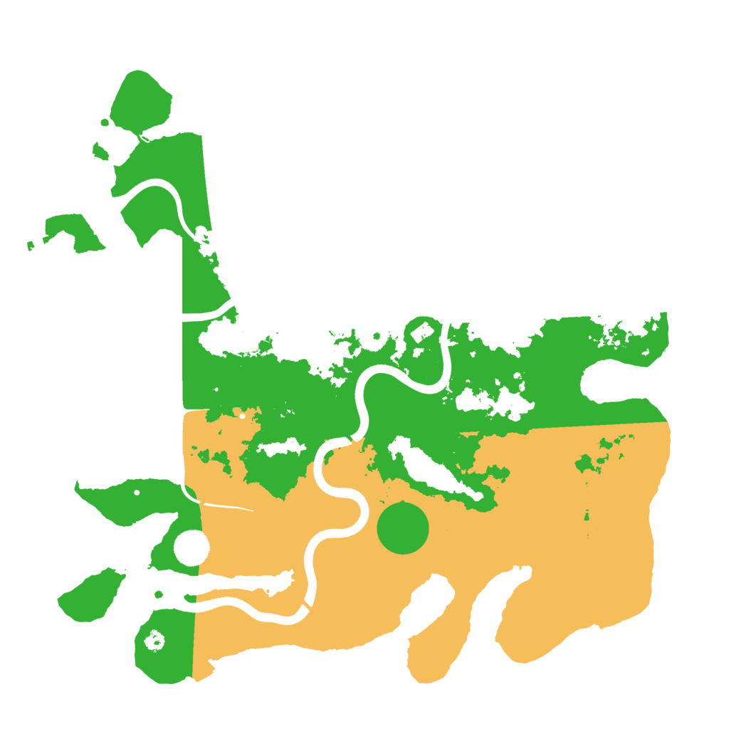 Biome Rust Map: Procedural Map, Size: 3700, Seed: 1988829482