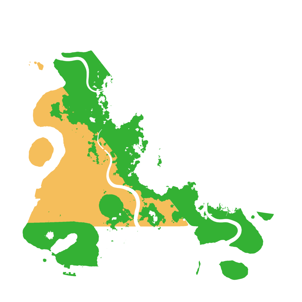 Biome Rust Map: Procedural Map, Size: 3500, Seed: 1641843214