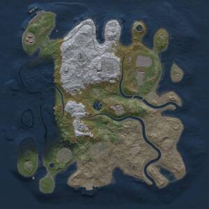 Thumbnail Rust Map: Procedural Map, Size: 3500, Seed: 354557329, 12 Monuments