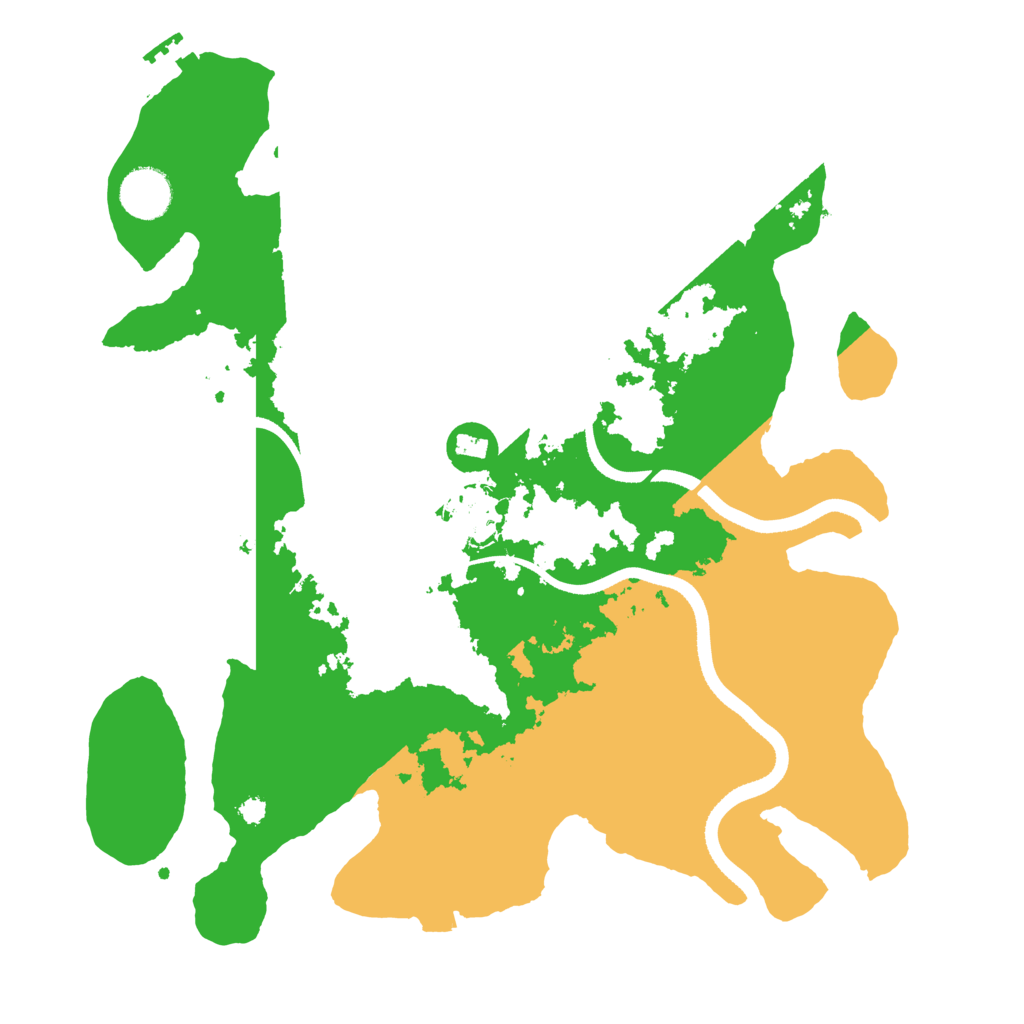 Biome Rust Map: Procedural Map, Size: 3500, Seed: 354557329