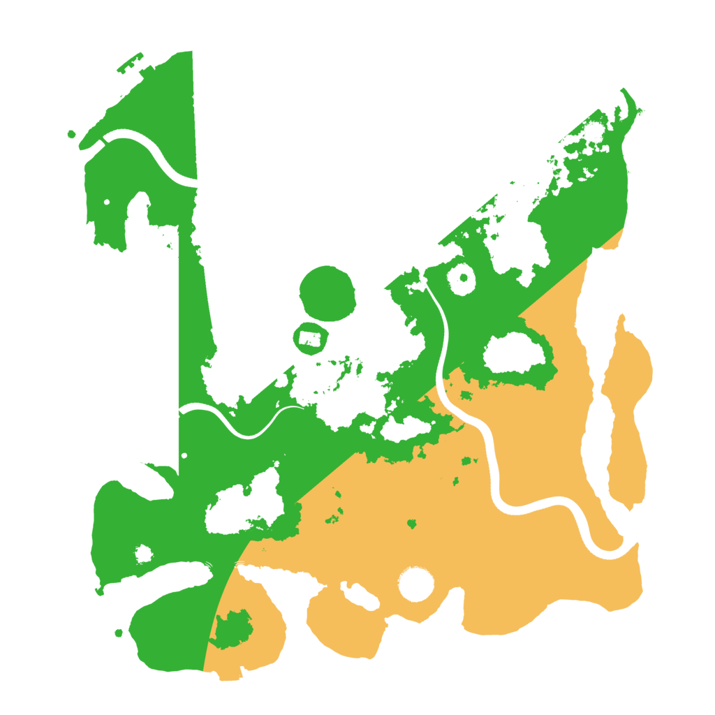 Biome Rust Map: Procedural Map, Size: 3600, Seed: 29106