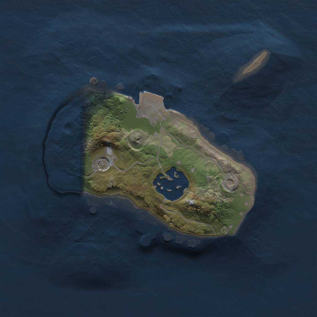 Rust Map: Procedural Map, Size: 1500, Seed: 721670591, 3 Monuments