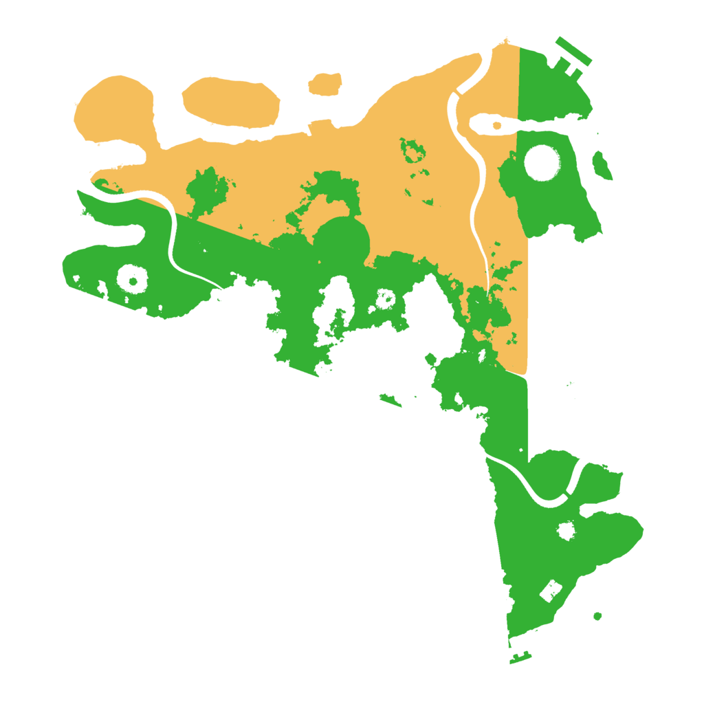 Biome Rust Map: Procedural Map, Size: 3500, Seed: 123467