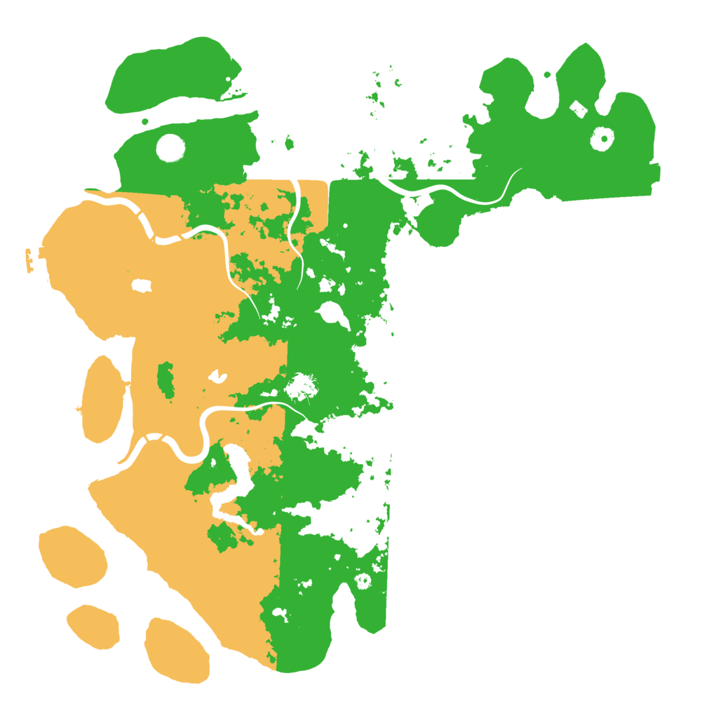 Biome Rust Map: Procedural Map, Size: 4500, Seed: 736088581