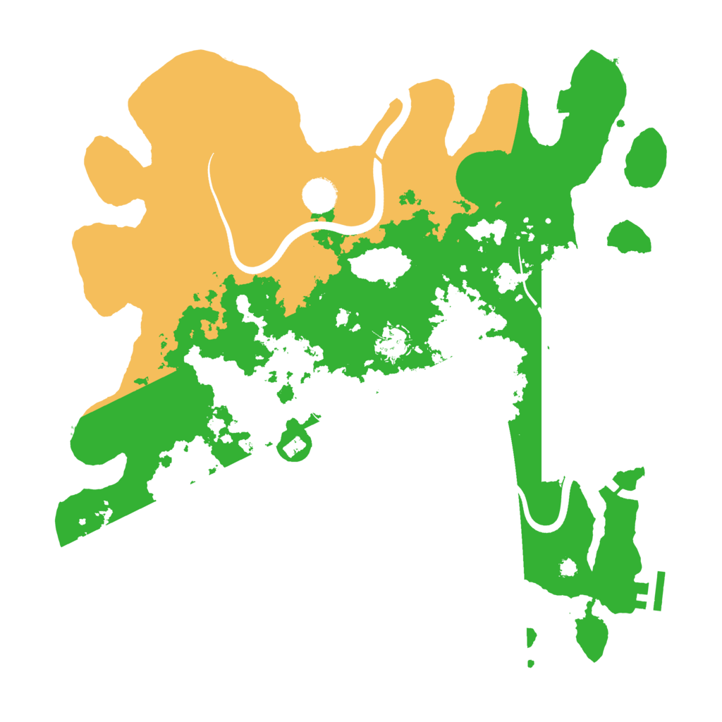 Biome Rust Map: Procedural Map, Size: 3700, Seed: 1583023319