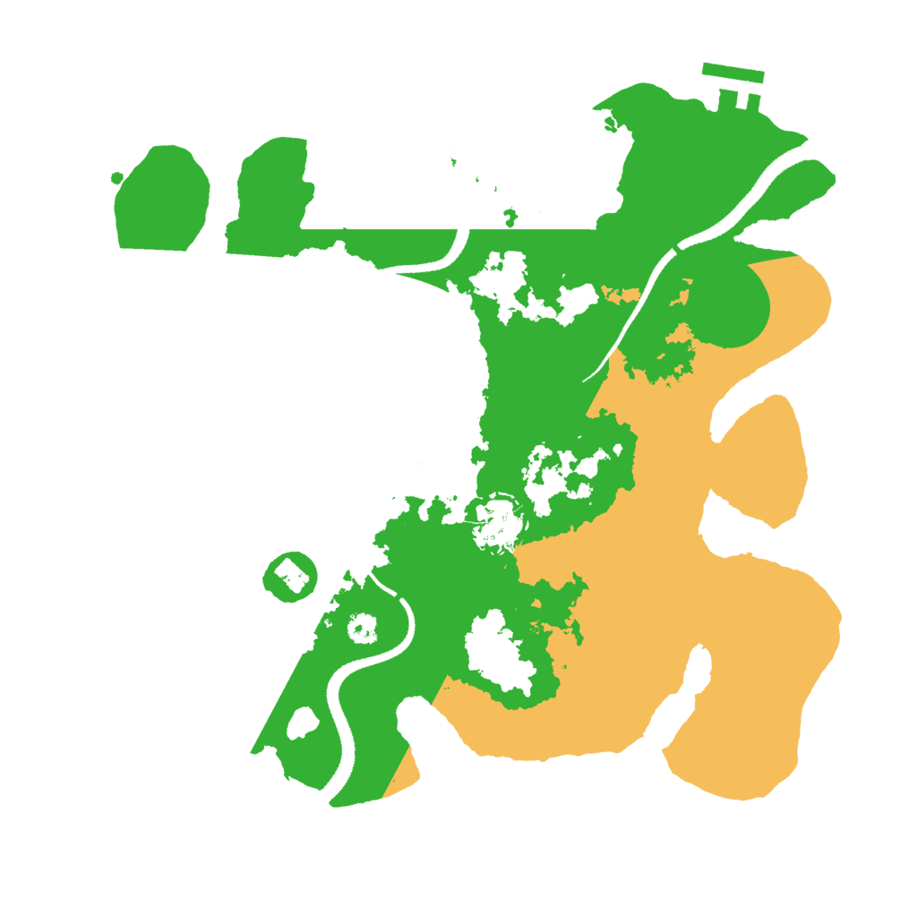 Biome Rust Map: Procedural Map, Size: 3000, Seed: 27697