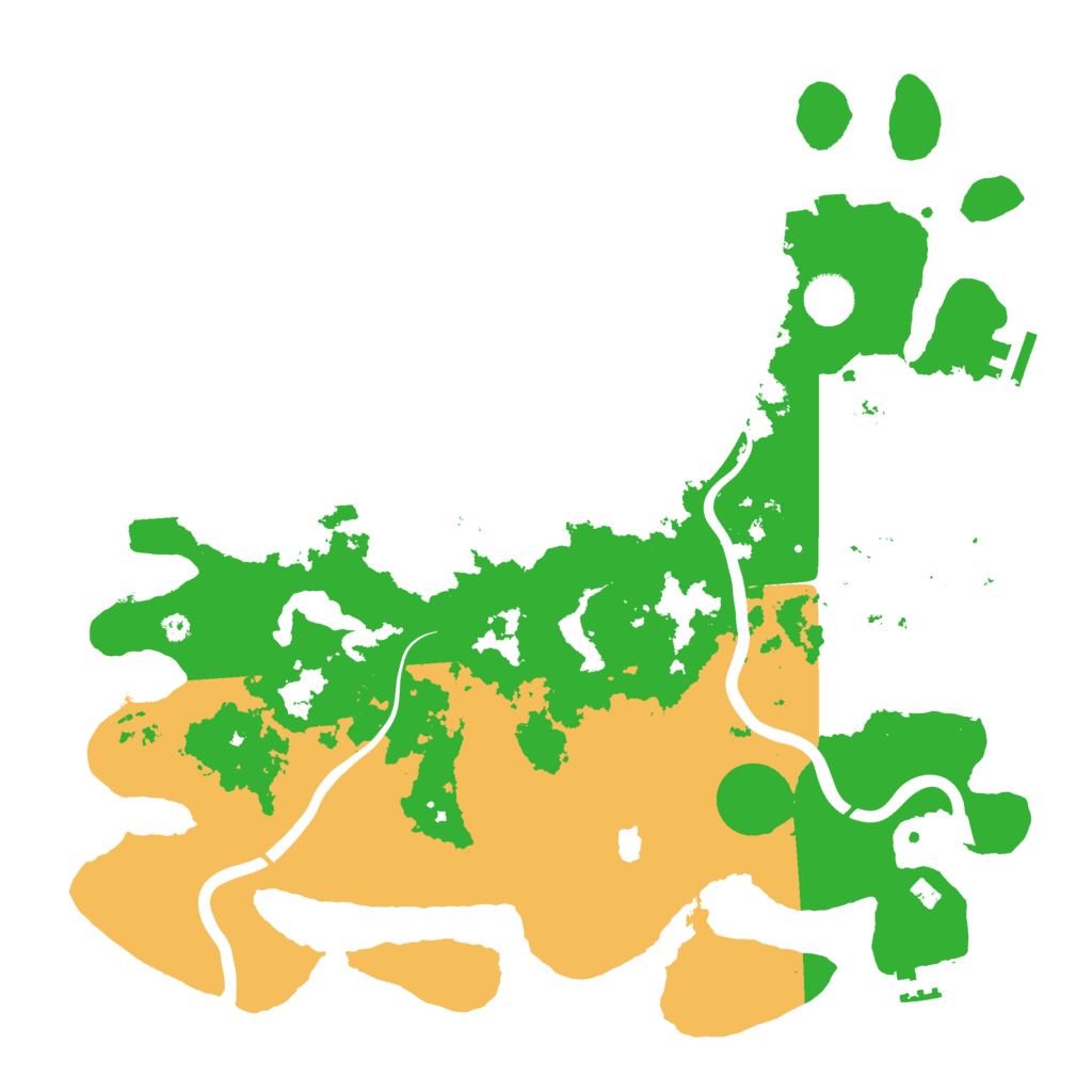 Biome Rust Map: Procedural Map, Size: 4000, Seed: 222082